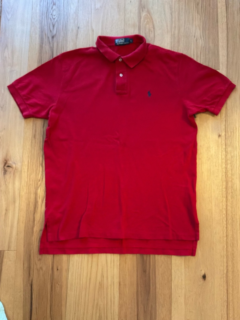Polo by Ralph Lauren Men's Bright Red Short-Sleeve Polo, Size Large